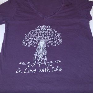 🧘‍♀️ IN LOVE WITH LIFE tshirt w/short sleeves